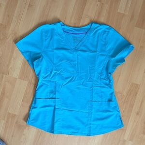 Women’s Light Blue Scrub Top